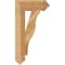 Ekena Millwork Funston Arts & Crafts Rough Sawn Bracket, Western Red Cedar, 4"W x 14"D x 26"H BKT04X14X26FST03RWR - alternate 2